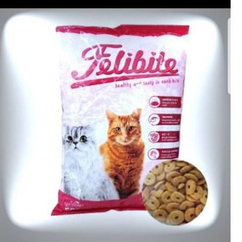 MAKANAN KUCING KERING MERK FELIBITE 500 GRAM