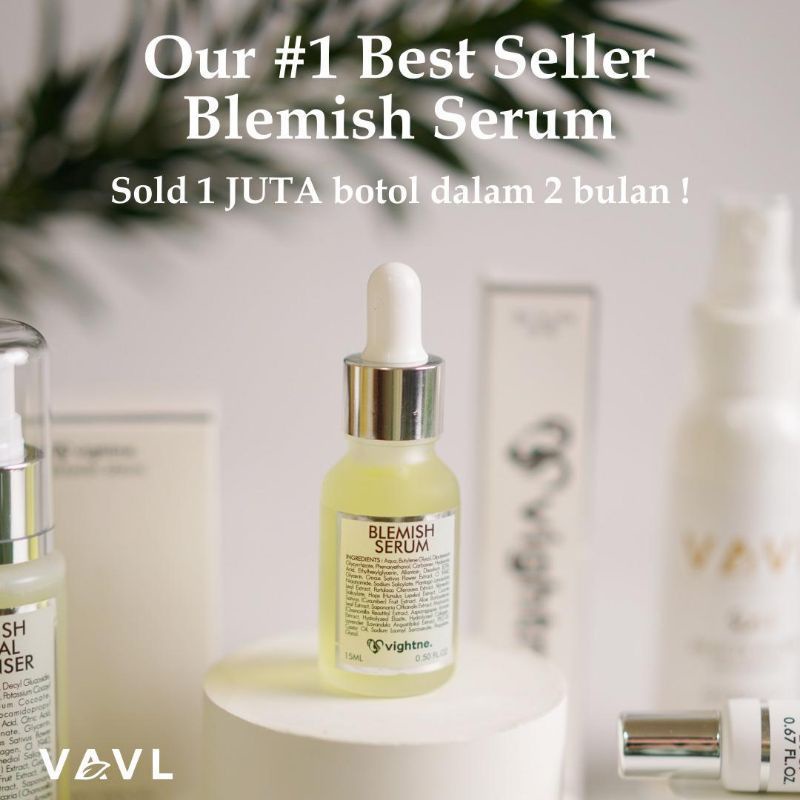 VAVL BLEMISH SERUM BY VIGHTNHE  BPOM 100% BW ORI