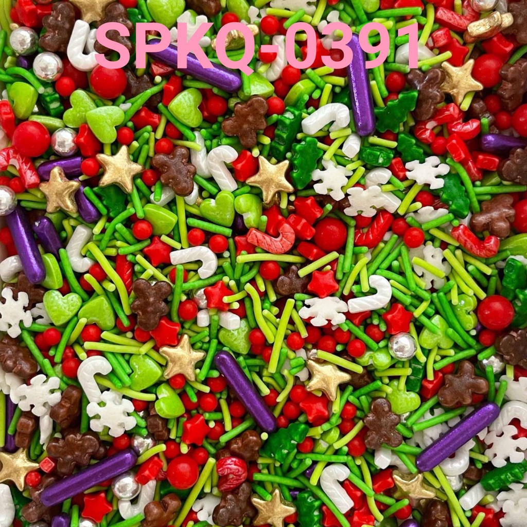 

SPKQ-0391 Sprinkle springkel sprinkles 250gr mix natal gingerbread man yamama baking grosir murah sprinkles cake dekorasi mutiara trimit decoration story sprinklestory sprinklesstory sprinkle story yamama baking