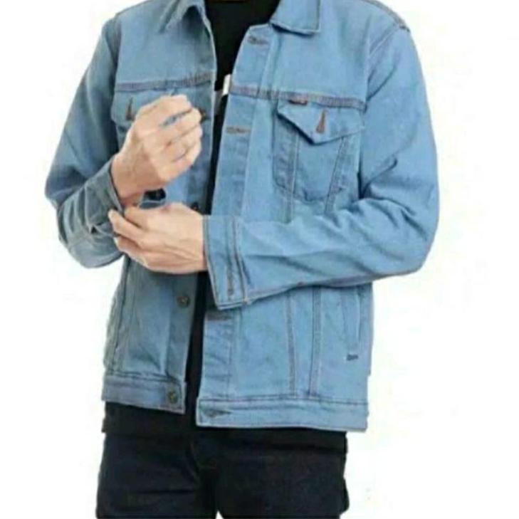 EXCLUSIVEJaket Jeans Sanwash Pria Original / Jaket Sanwash Jeans pria|RA1