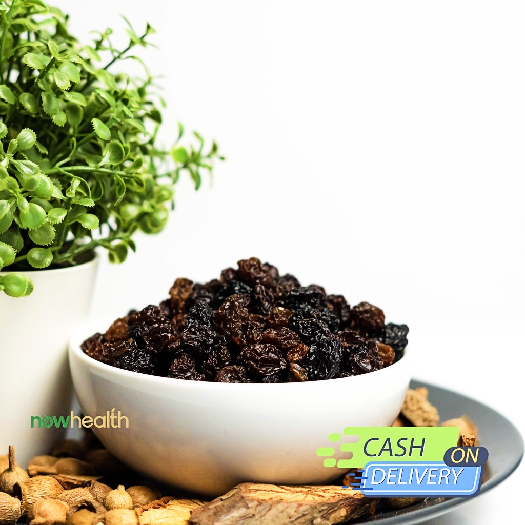 Dark Raisin 600 gr Nowhealth Kismis Hitam Manis Organik Topping Campuran Camilan Sehat