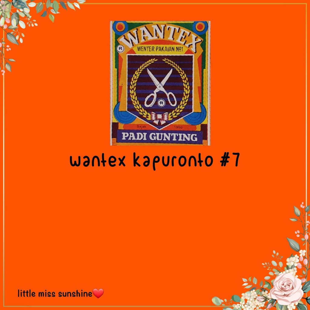 WANTEX WARNA KAPURONTO 7 Wenter Padi Gunting Pewarna Tie Dye Baju Sumbo Sumba Kain Cotton Satuan Ecer Grosir Jumputan Ikat Art Celup Wantek Pakaian Warna Baru Murah Bagus Kualitas DYE TIE Baik Quality Malang Lancar Grosir Warna Pakaian Pewarna Wenter