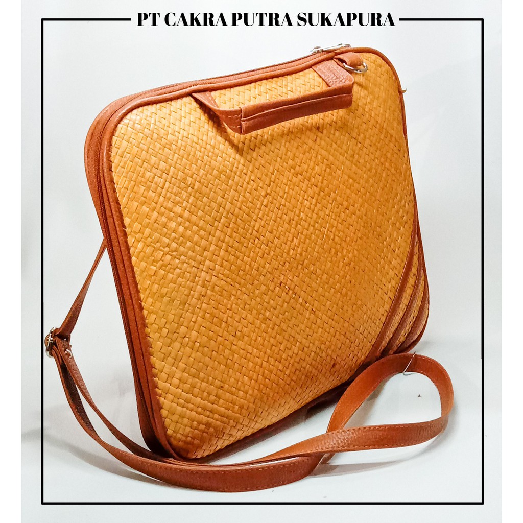Putra Sukapura Handycraft Tas Laptop Tas Anyaman Pandan Etnik Tas Pandan Laptop Premium