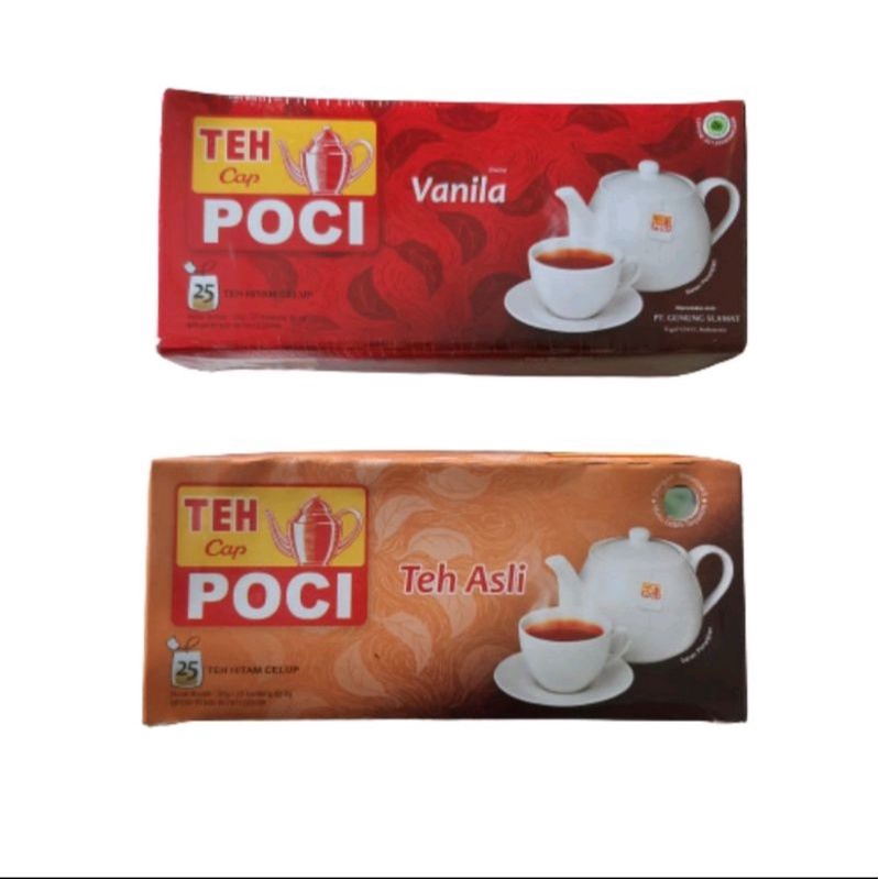 

TEH CAP POCI ASLI/VANILA TEH CELUP ISI 25