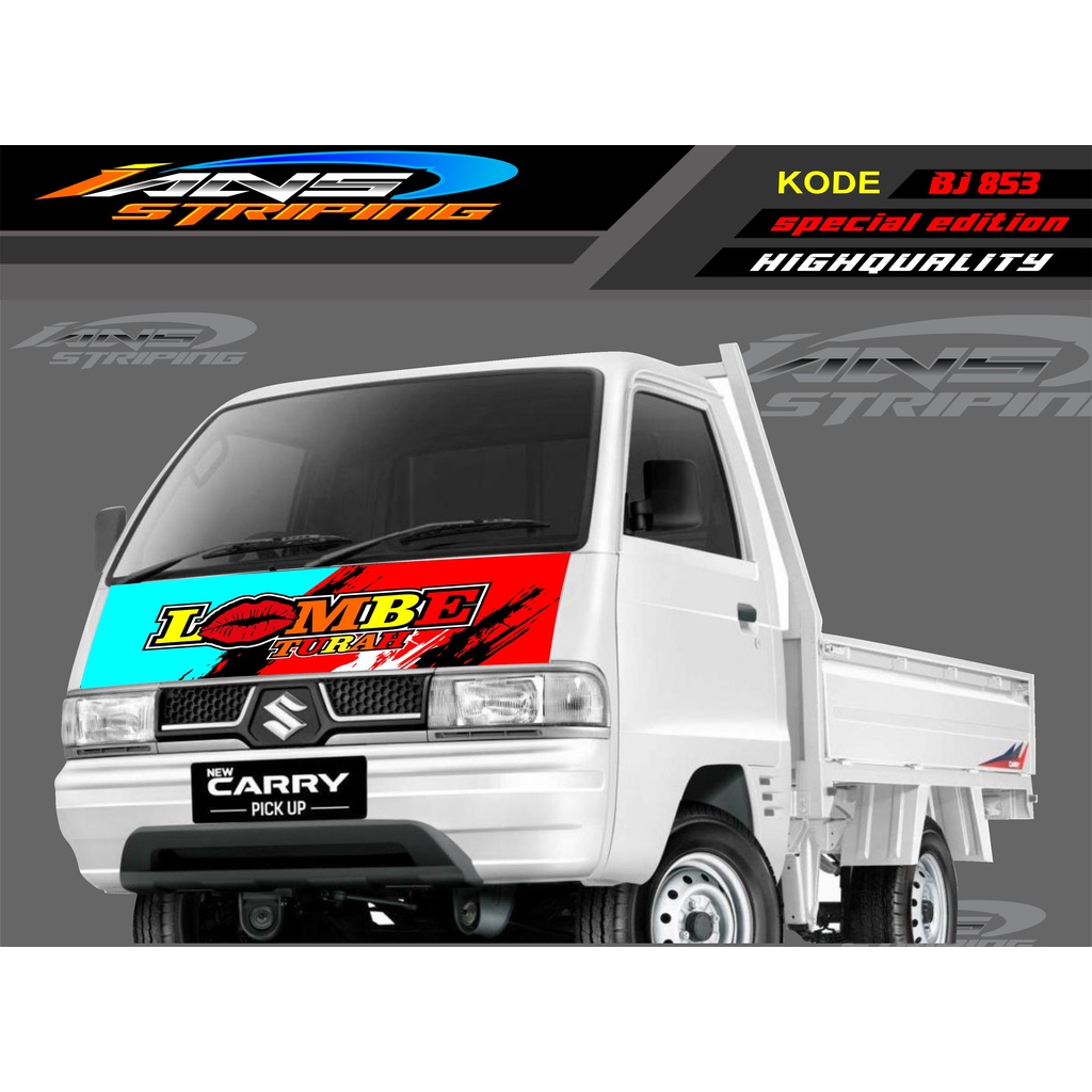 STICKER DECAL KAP MOBIL CARRY/ STIKER KABIN DEPAN MOBIL CARRY PICK UP / STICKER TERBARU