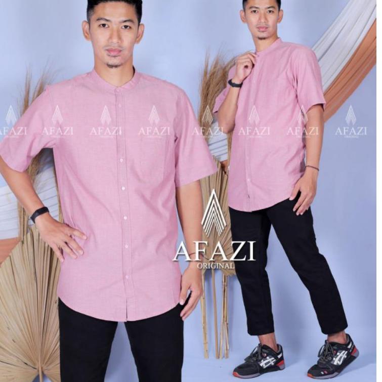 ✪IMPORT✪ KOKO LENGAN PENDEK PREMIUM I AFAZI ORIGINAL KEMKO LINEN FASHION PRIA