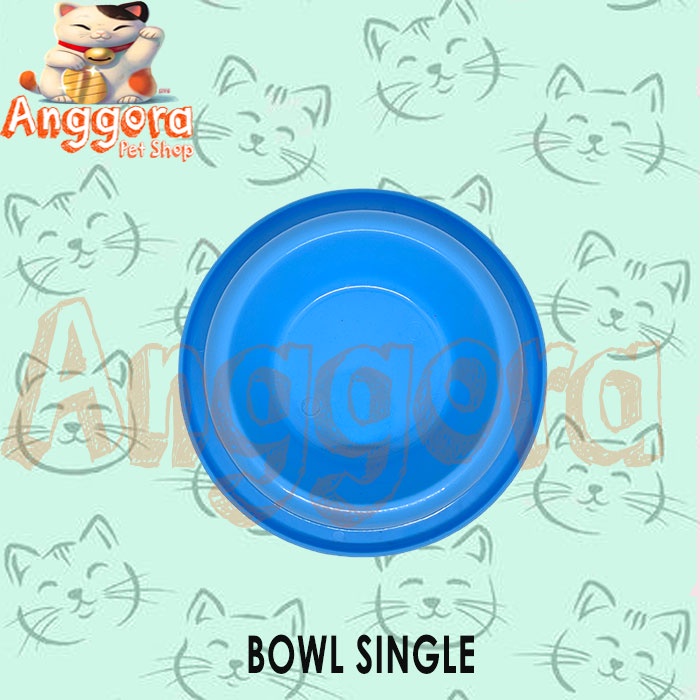 Tempat makan Kucing Anjing single bowl