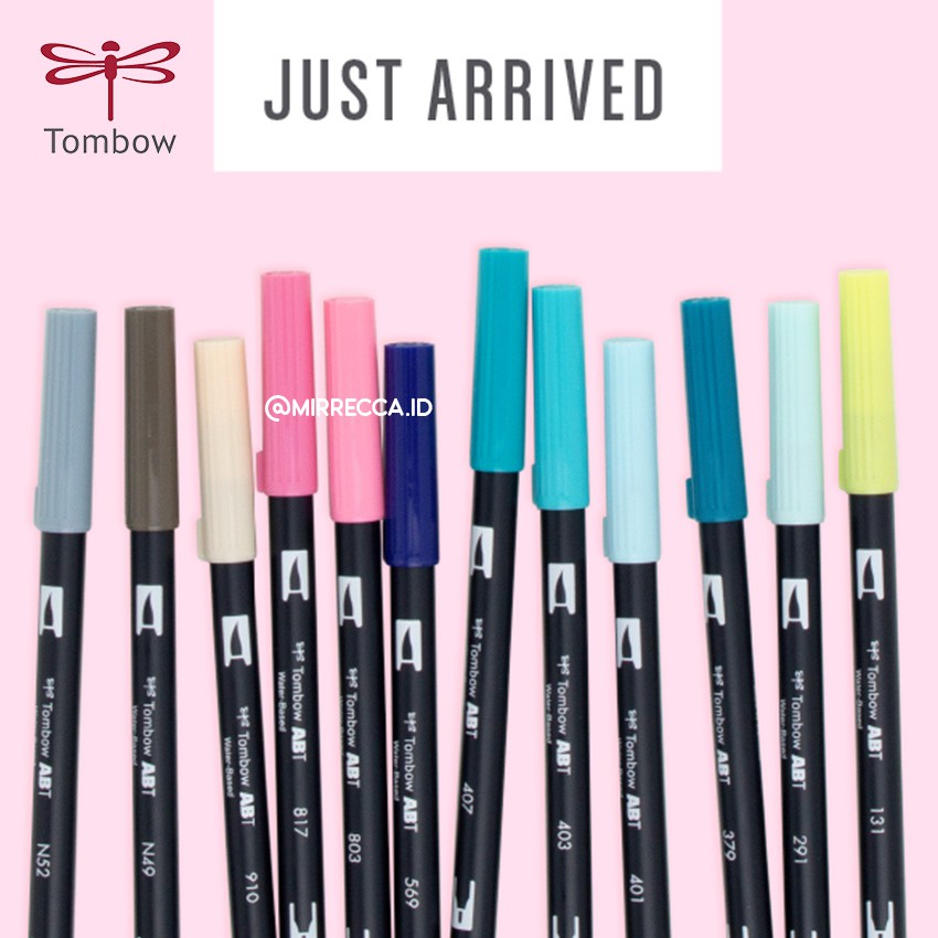 

TOMBOW ABT DUAL BRUSH PEN 12 NEW COLORS / 12 WARNA BARU PENA KUAS ART SUPPLIES COLLECTION