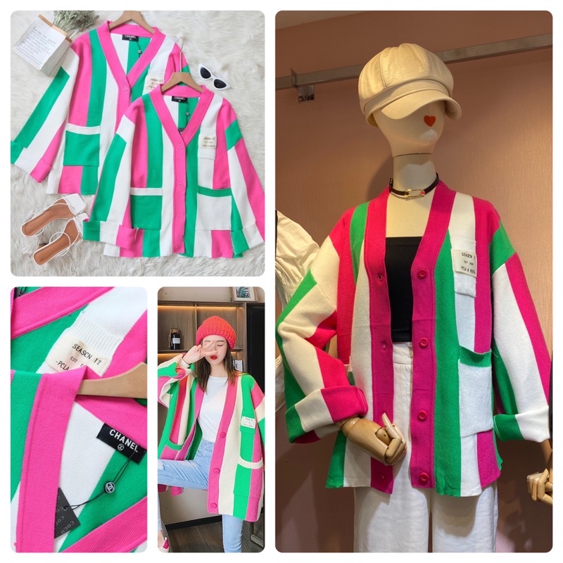 Cardigan rajut Chanel Premium bangkok