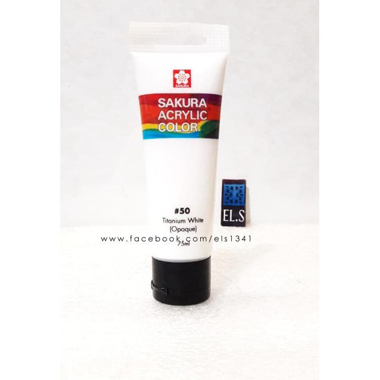 

(╯ ͡❛ ͜ʖ ͡❛)╯┻━┻ Sakura Acrylic Paint Titanium White ( Cat Acrylic )