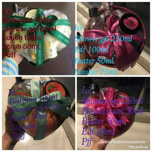 The Body Shop Paket Seserahan British Rose/Moringa