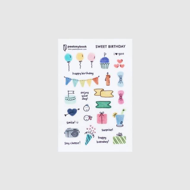 

Peekmybook - Sweet Birthday Stiker
