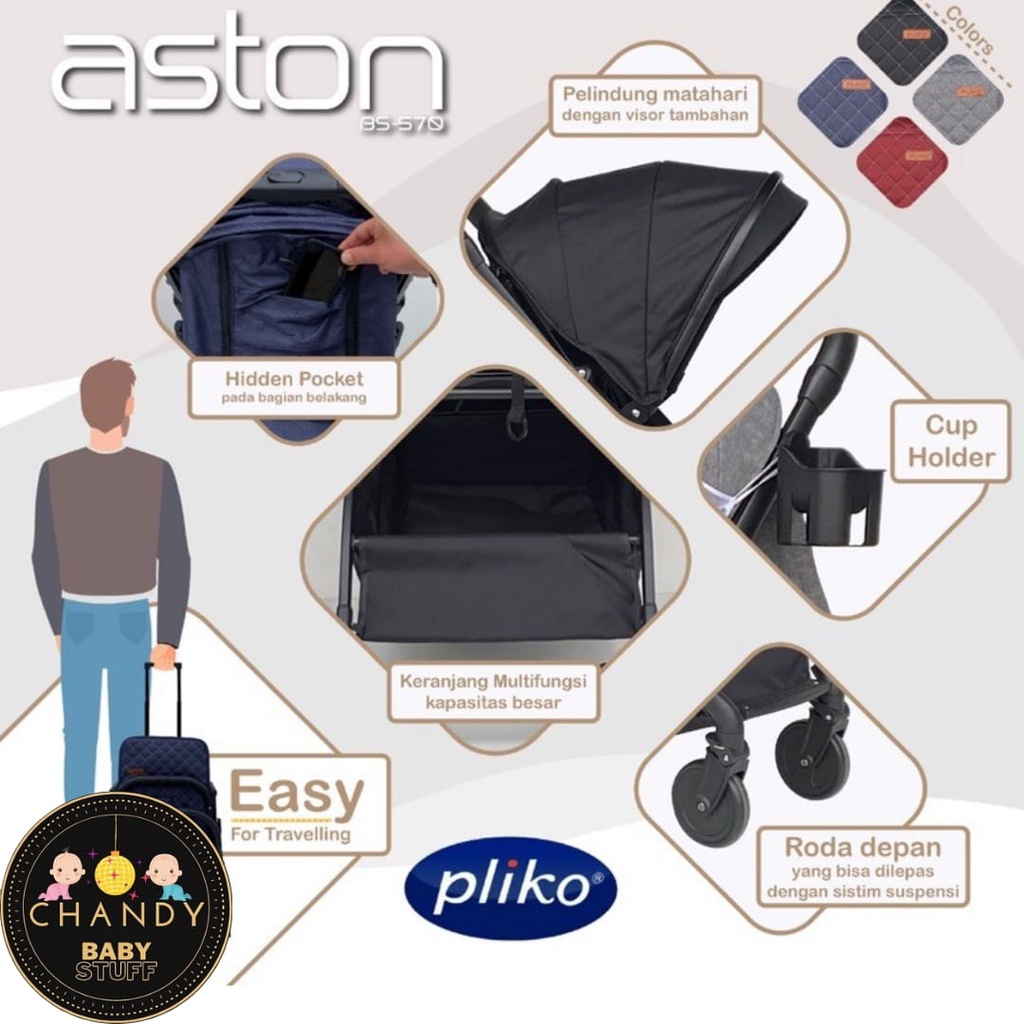 STROLLER BABY PLIKO ASTON BS 570