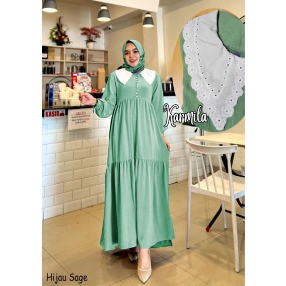 KARMILA casual gamis kondangan gamis pesta muslimah wisuda bridesmaid walimatul