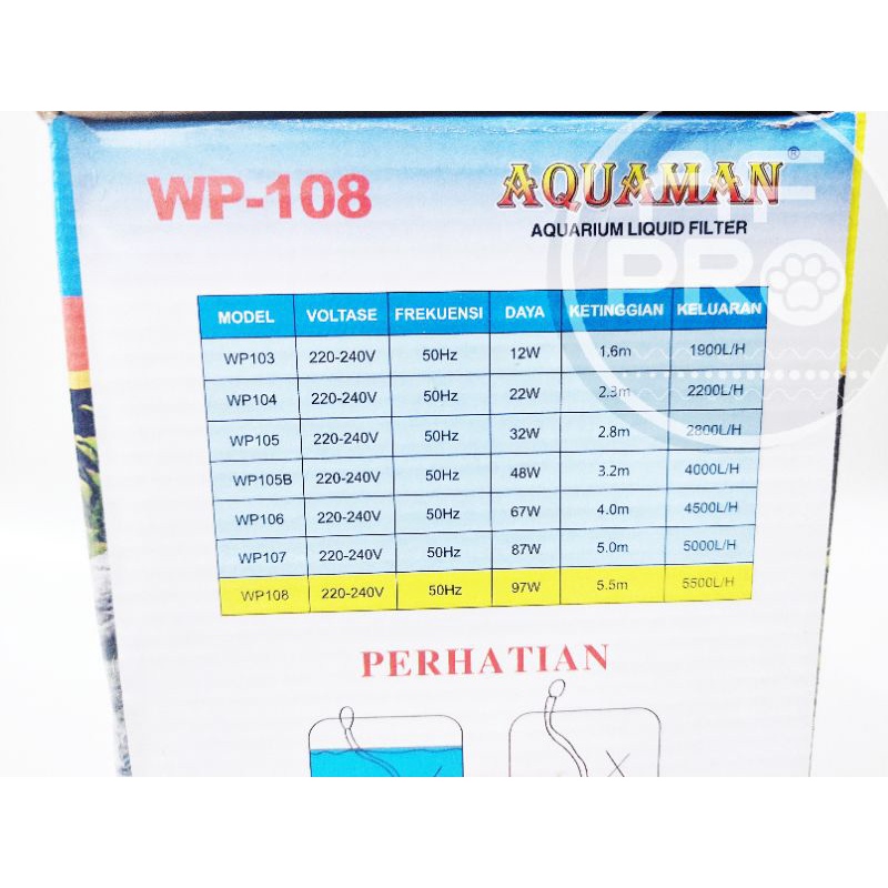 Promo murah pompa kolam low watt AQUAMAN WP 108