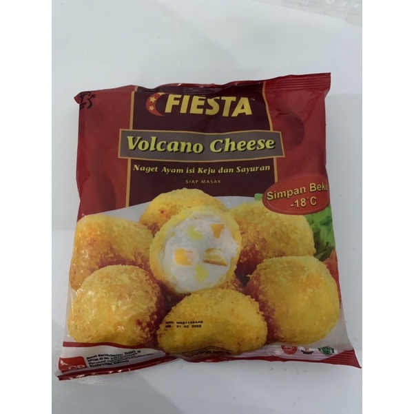 

Fiesta Volcano Cheese Nugget keju 500gr Termurah