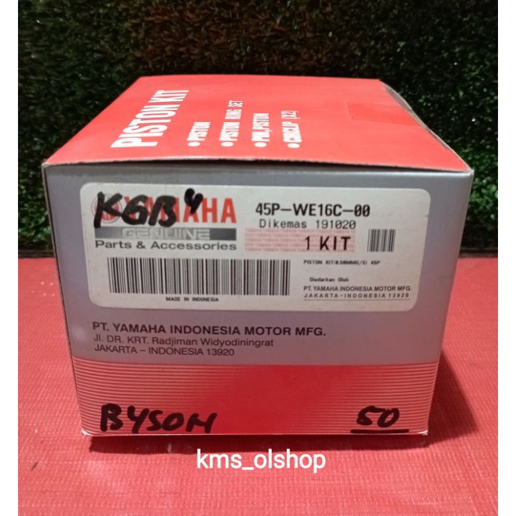 Piston Kit Byson / Ring Seher Kit Byson STD ( 45P-WE160-00 ), 50 ( 45P-WE16C-00 )