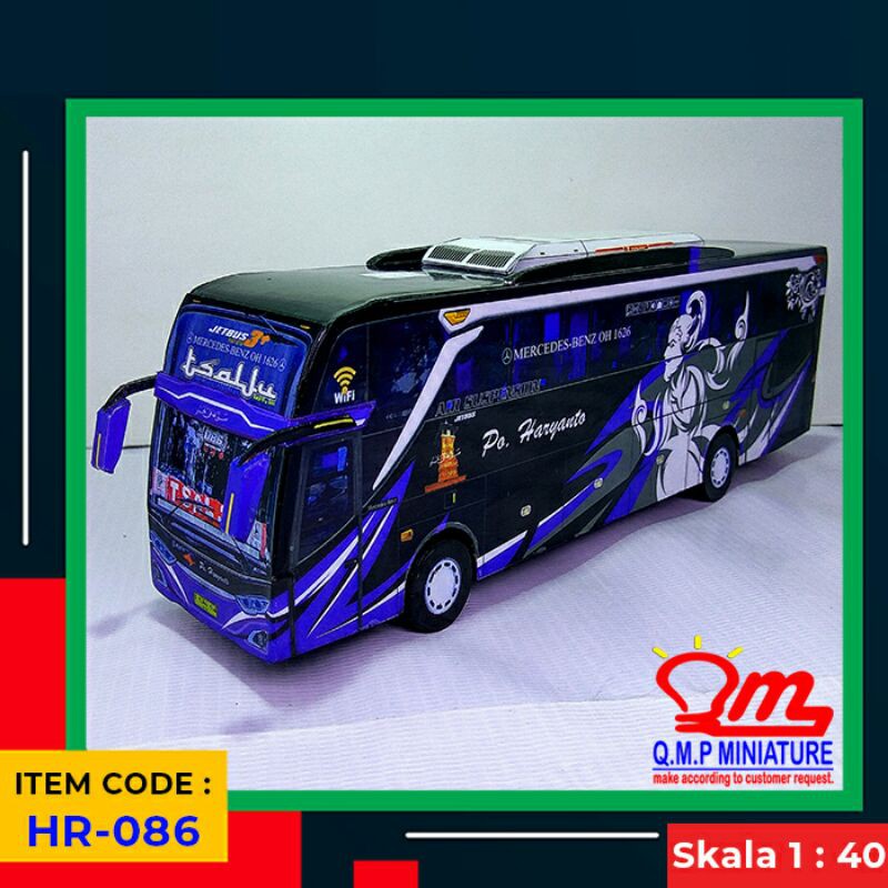 Miniatur Bus PO.Haryanto,SHD,JETBUS,