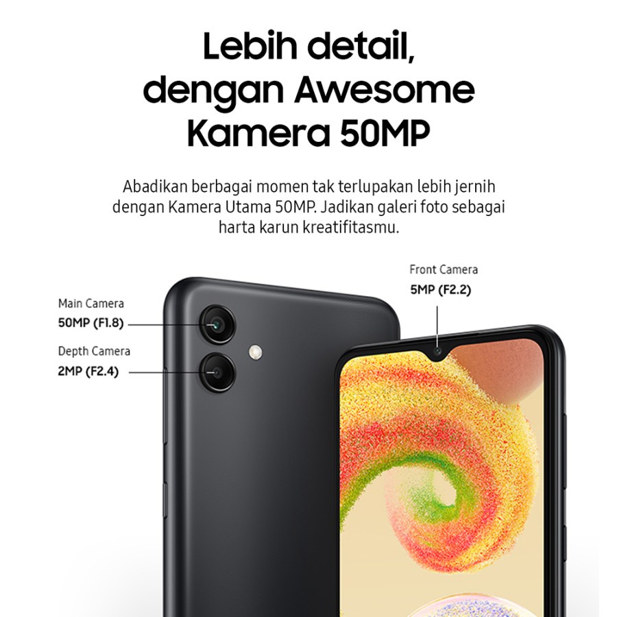 Samsung Galaxy A04s A04 S 4/64 RAM 4 ROM 64 GB - Garansi Resmi SEIN