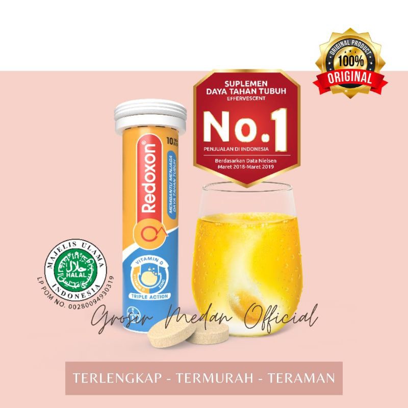 REDOXON ISI 10 + 5 VITAMIN C JAGA DAYA TAHAN TUBUH