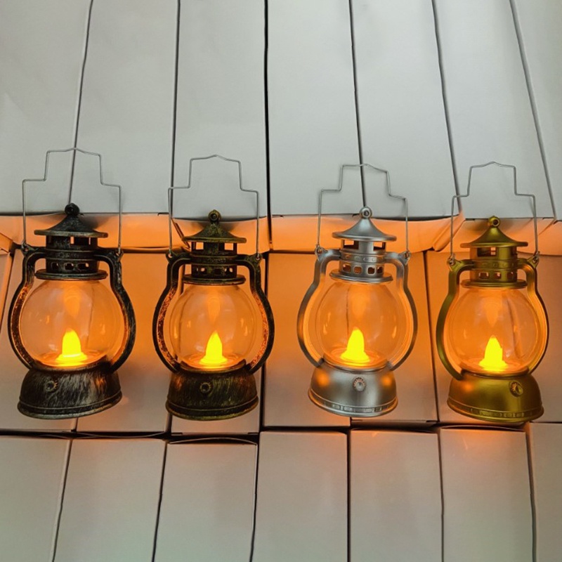 &lt; E2id &amp; &gt; Lampu Lentera Led Retro Untuk Dekorasi Halloween