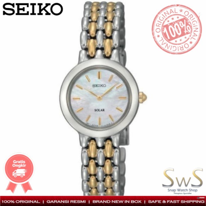 Seiko Solar SUP027 P1 SUP027P1 Original Jam Tangan Wanita