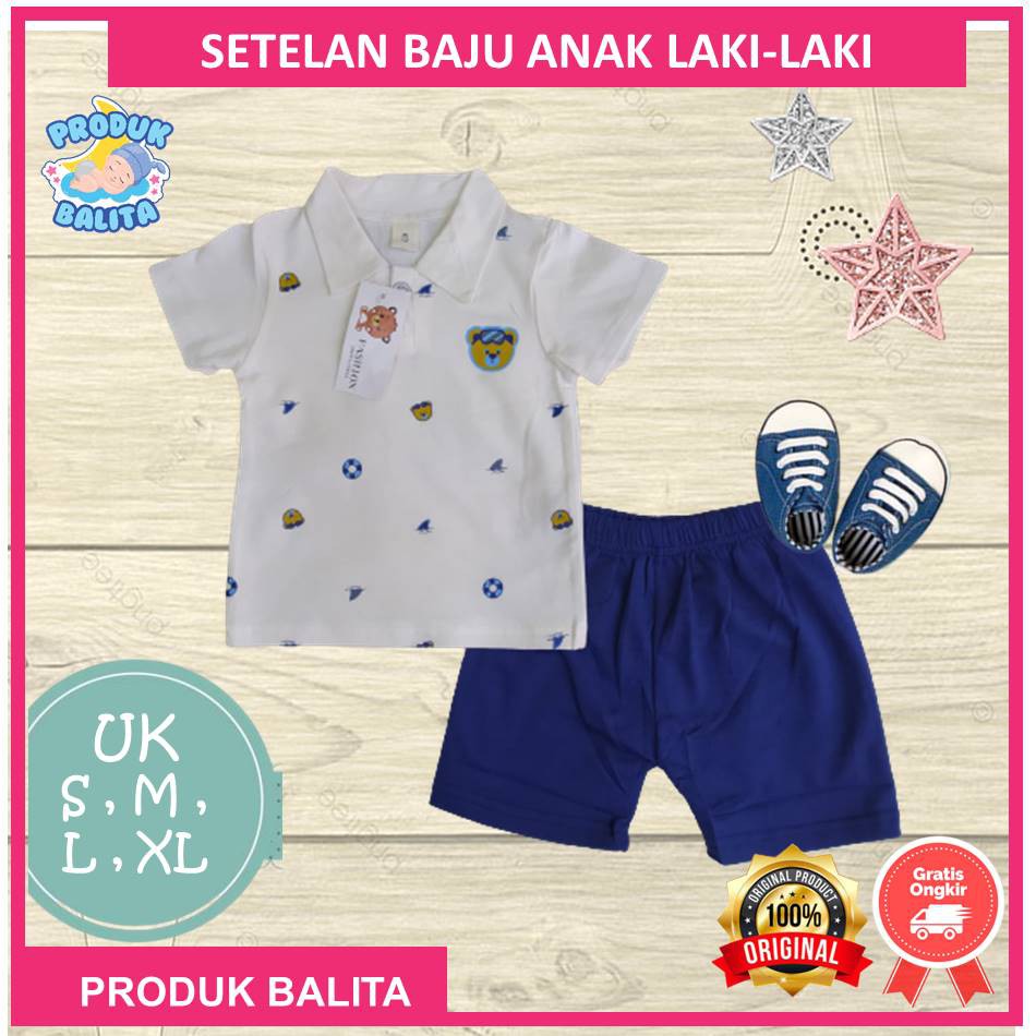 Setelan Baju Anak Cowok Murah Setelan One Set Import Pakaian Anak Laki-laki