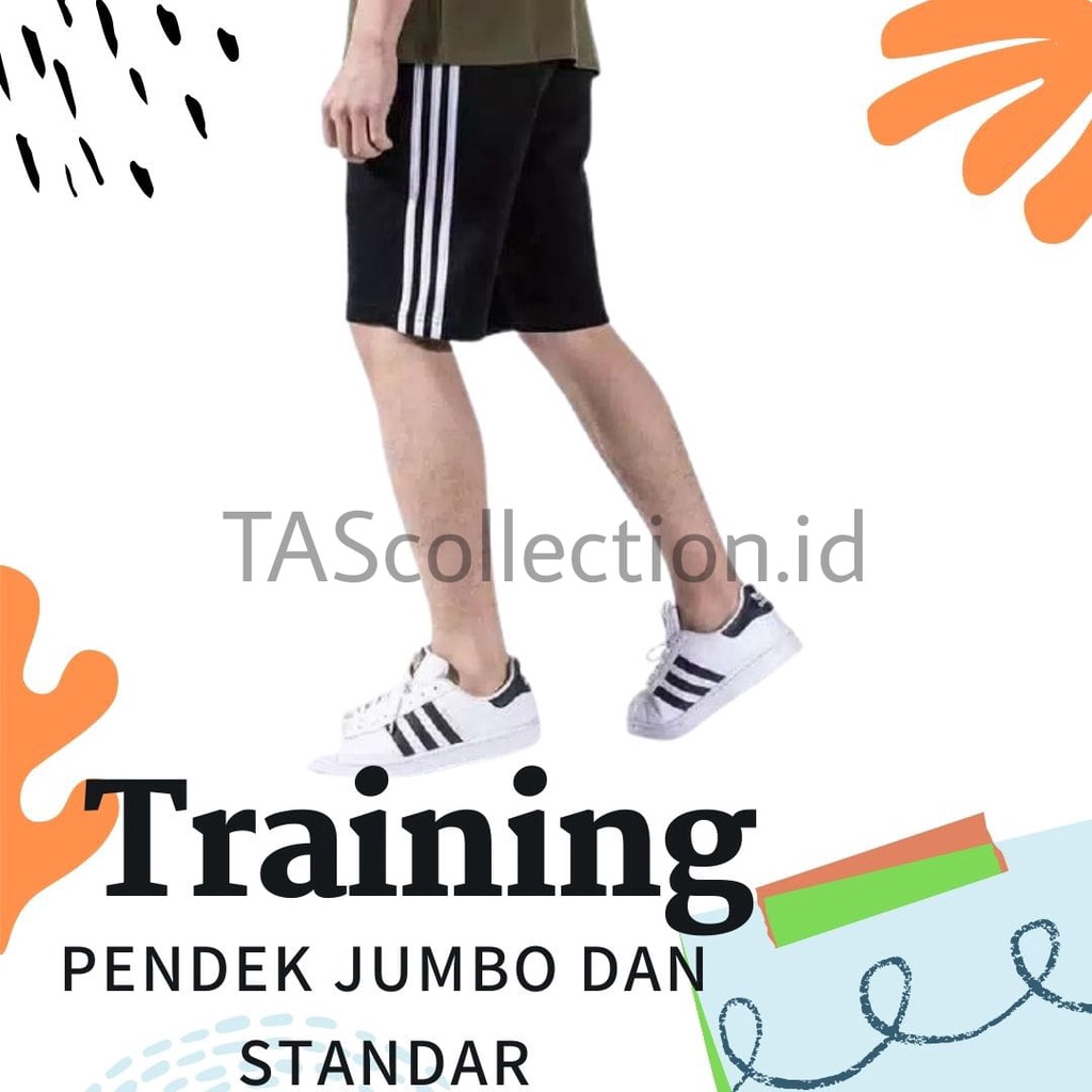 TRAINING PENDEK WANITA DAN PRIA ukuran jumbo dan standar celana olahraga celana training celana