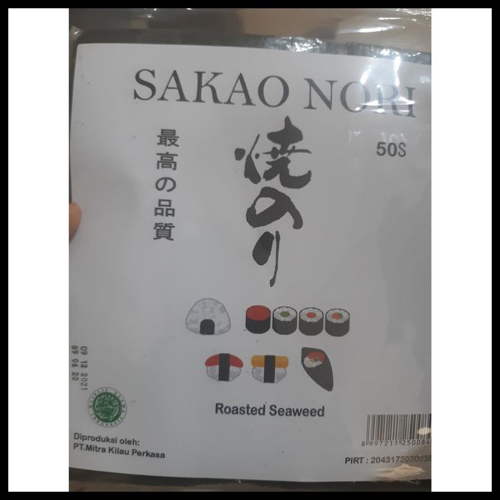 

Produk Terbaru - Sakao Nori Sakao Nori 50 Lembar Untuk Kimbap Sushi Kimbab