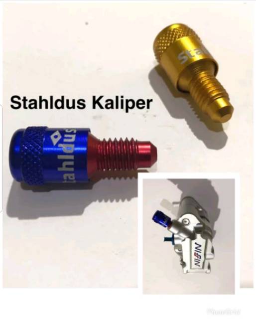 Baut nepel angin untuk kaliper monoblok 4 piston Stahldus Swits kaliper banji kaliper probolt thailand