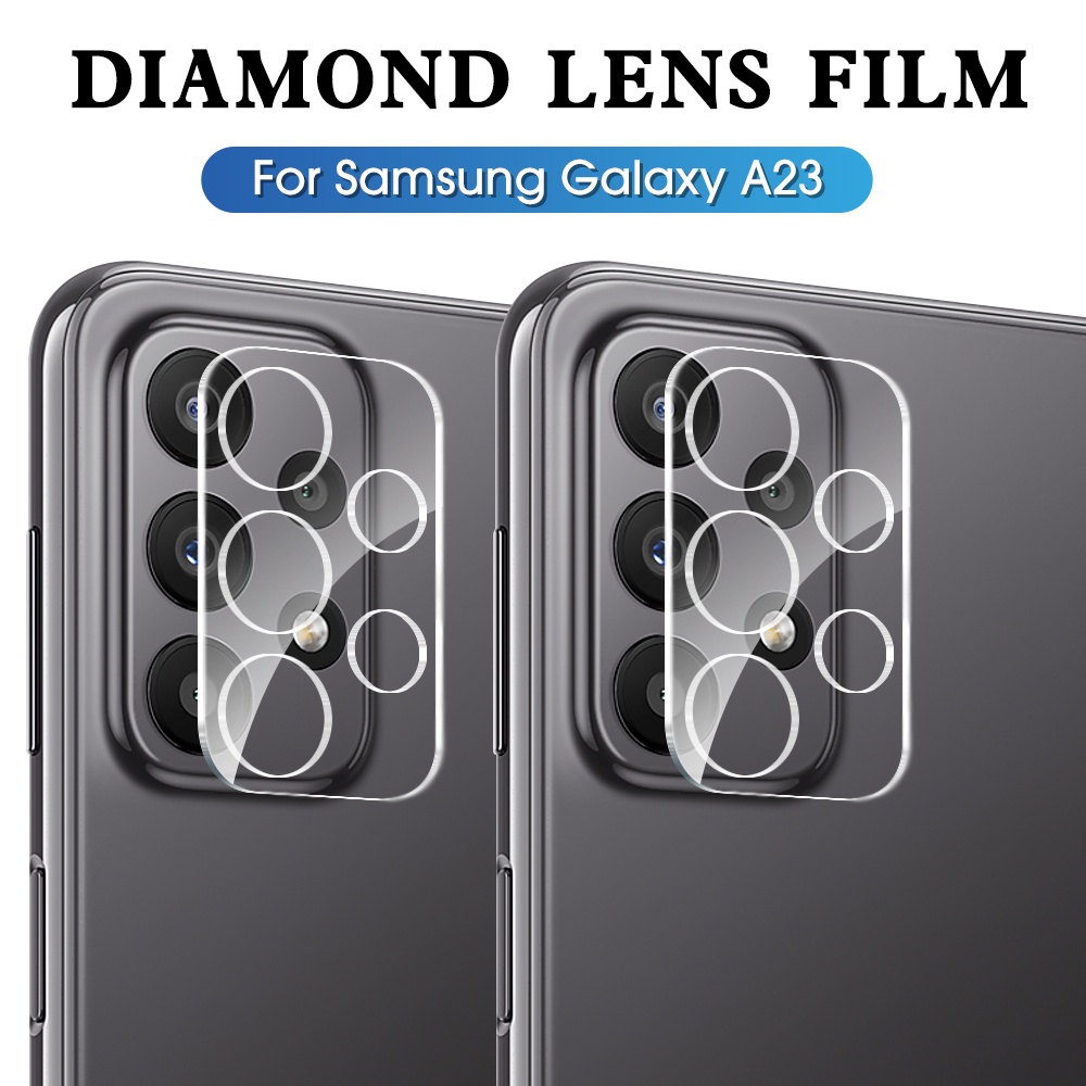 Tempered Glass Pelindung Lensa Kamera Belakang Samsung Galaxy A23 Full Cover