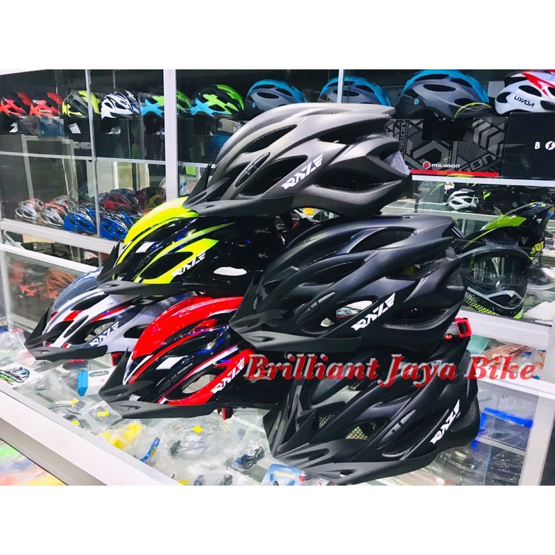 Helm Sepeda RAZE R59 dengan Lampu Original Untuk Sepeda MTB AM ENDURO dan Lipat