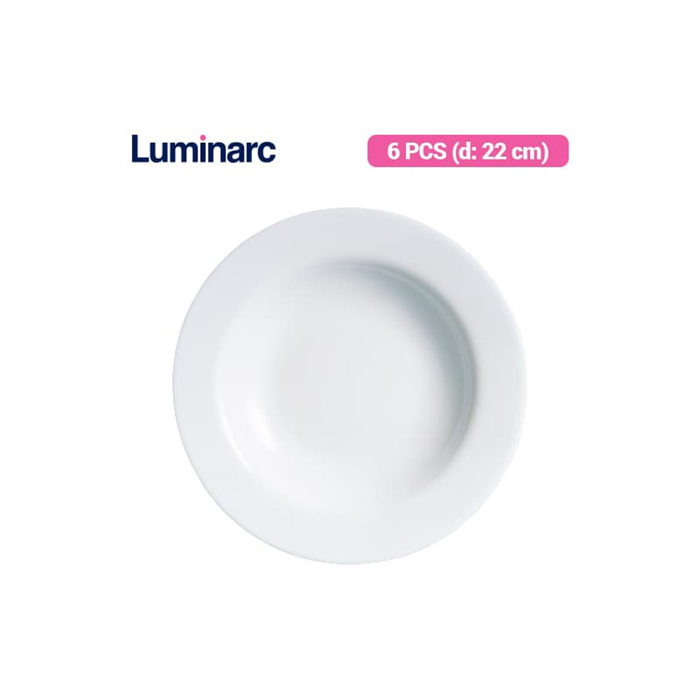 Luminarc Piring Sop Evolution Soup Plate / 6 Pcs