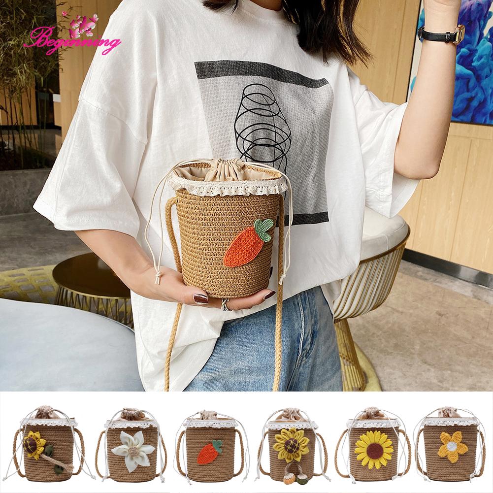 small straw crossbody bag