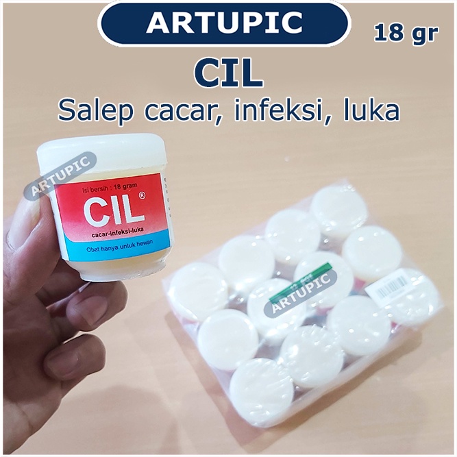 CIL 18 gram Obat oles Cacar Luka salep untuk Ayam Infeksi Luka Sorehock Kelinci, Kucing, Ayam