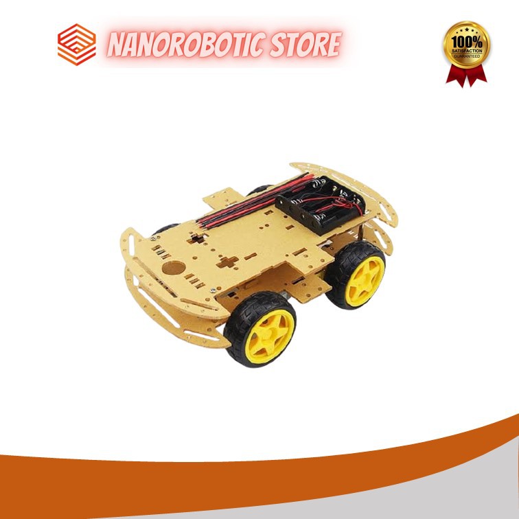 Chasis Mobil Robot 4wd 4 wd Smart Car Chasis For Arduino