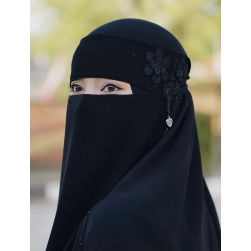 Niqob bahira liontin love by ummi collection