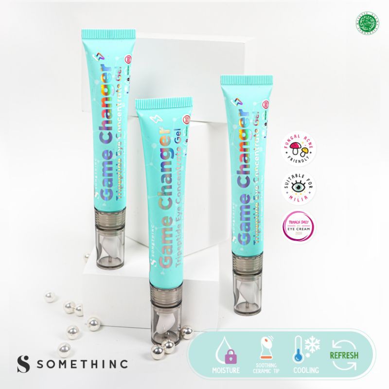 Somethinc Game Changer Tripeptide Eye Concentrate Gel 20ml Krim Cream Kerutan kantung Mata Panda