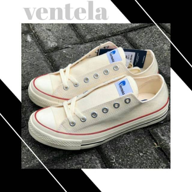 Ventela Back to 70s BTS Low Cream | Shopee Indonesia