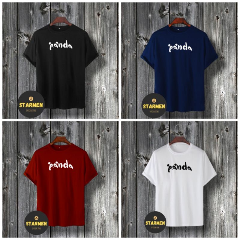 Kaos Distro Unisex PANDA Katun Combed 30s/ sablon polyflex/polyflex premium / Pakaian Pria Wanita Atasan Cowok Cewek /kaos kekinian/ kaos viral/ tshirt tumbrl tee basic/ Kaos kata kata / kaus / kaus oblong oversize kaos murah best seller ready