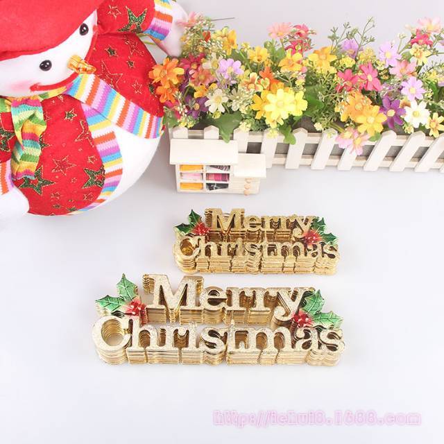 TULISAN MERRY CHRISTMAS GANTUNGAN POHON NATAL HIASAN PARCEL NATAL MURAH DEKORASI BOX KUE NATAL