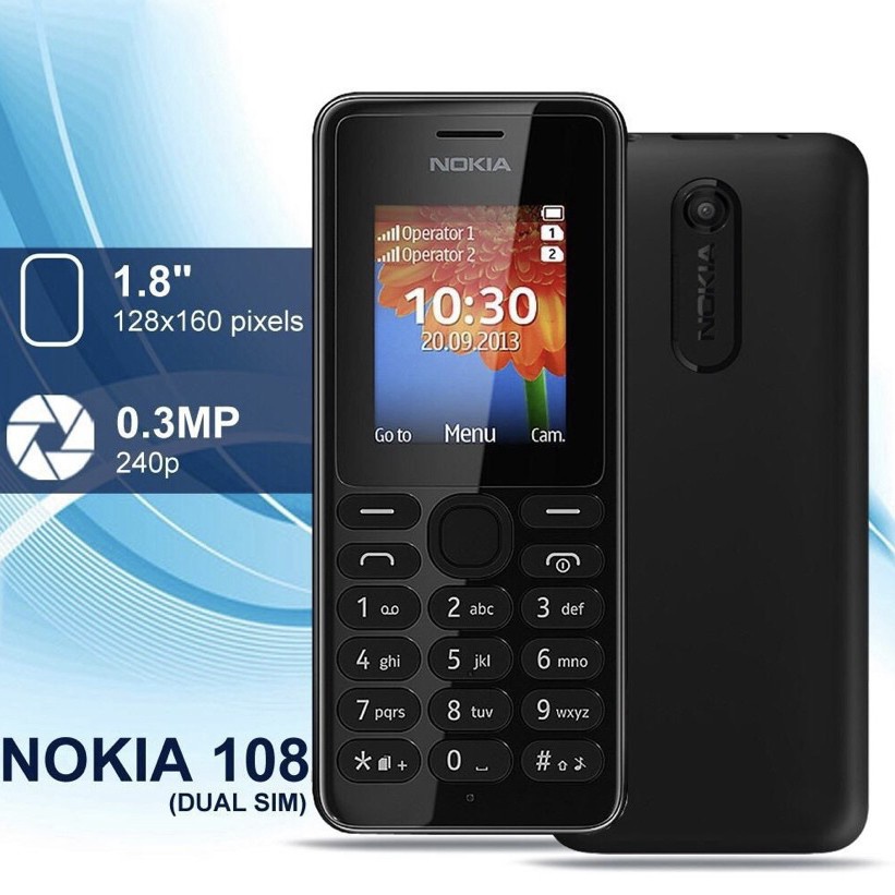 Nokia 108 HP NOKIA 108 Dual Sim COD BERGARANSI