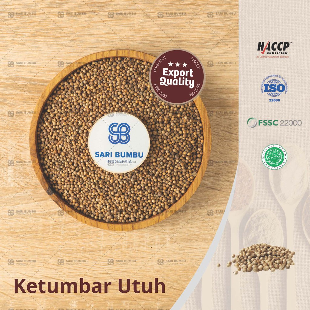 

Ketumbar Utuh | Coriander Seed 250gr Export Quality