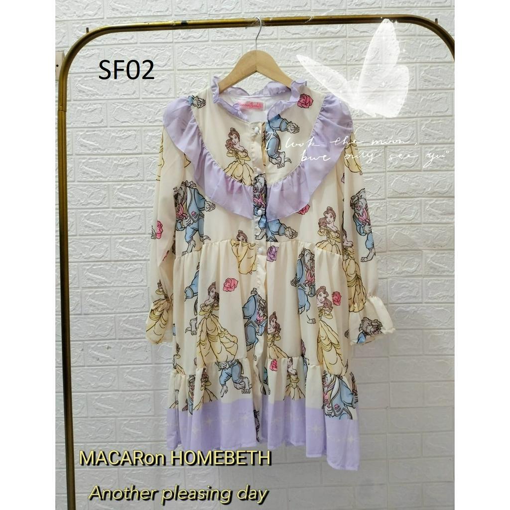 DRESS SIFON WANITA MACARON HOMBETH BKK