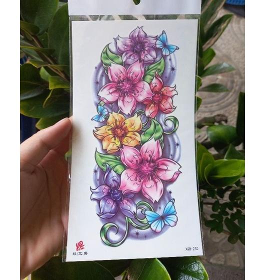 L26W tato temporer bunga  tato temporary tangan/ kaki waterproof MJ8