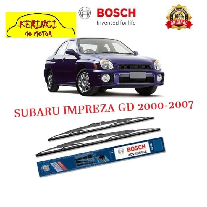 WIPER SUBARU IMPREZA GD 2000-2007 BOSCH ADVANTAGE 22&quot; &amp; 16&quot; SEPASANG