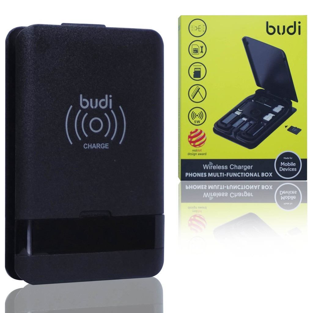 Budi Multi Kabel Wireless Charger Handphone Tipe IDO Functional Box