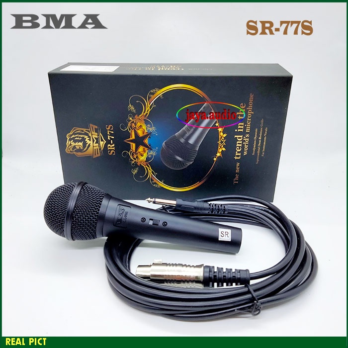 MIC BMA SR77S MIK KABEL MICROPHONE  MIK KARAOKE Mik Vokal Kabel Mic BMA SR 77 S