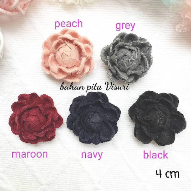 Bunga Velvet Putik Rosebud Kuncup