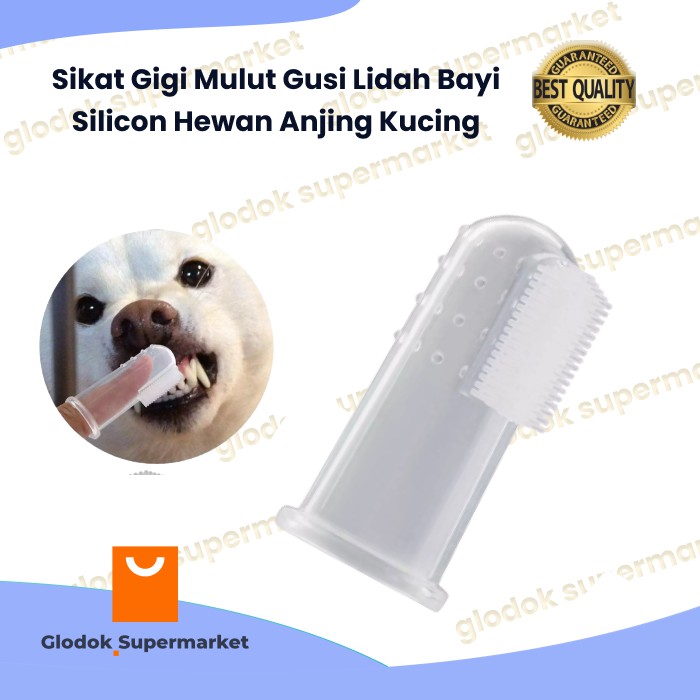 Sikat Gigi Mulut Gusi Lidah Bayi Silicon Hewan Anjing Kucing